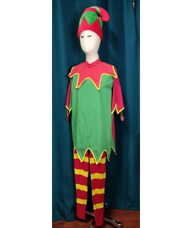 Green & Red Jester ADULT HIRE